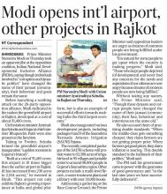 Modi open int'l airport other projects in Rajkot