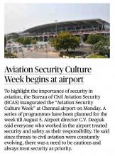 Airport Security Culture week begin at airport