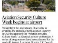 Airport Security Culture week begin at airport