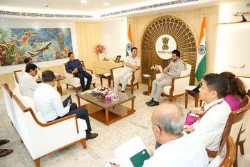 Their discussion focused on enhancing aviation infrastructure and improving air connectivity in Mizoram.