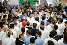 He personally interacted with the dedicated airport staff, accompanied by the MoCA Secretary and the AAI Chairman.