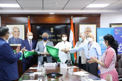 Inauguration of Flights from Gwalior to Indore, Gwalior to Delhi, Delhi to Gwalior, Indore to Gwalior & Indore to Dubai, Dubai to Indore