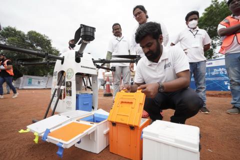  Drone outreach program at Vikarabad-11 Sep 2021